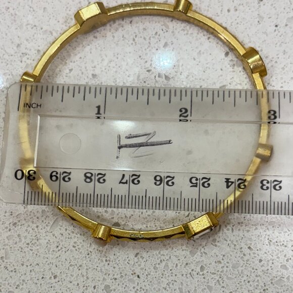 Graziano Gold Tone Stackable Bangles - Picture 13 of 13